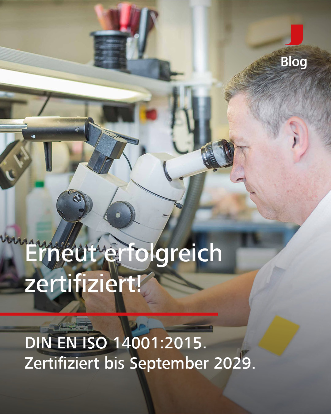 Zertifikat DIN EN ISO 14001:2015 JORATEC GmbH